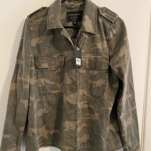 Luck Brand Cargo Camouflage Jacket/shirt NWT